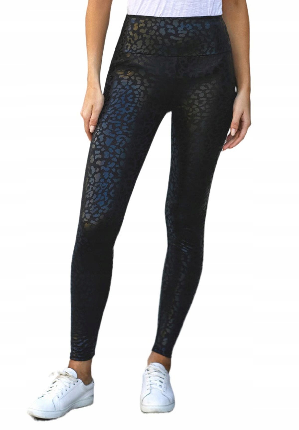 

Legginsy W Cętki Błyszczące Leginsy Rurki XL/XXL