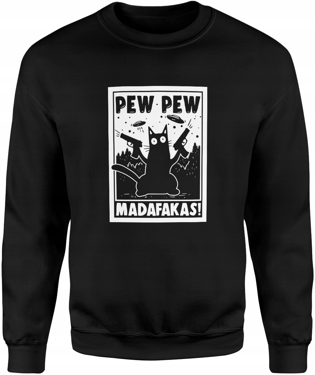 

Kot Bluza Z Kotem Męska Nadrukiem Śmieszna R. XXL
