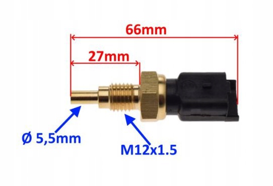Czujnik temperatury silnika 12x1,5 Aprilia Piaggio Producent Wilmat