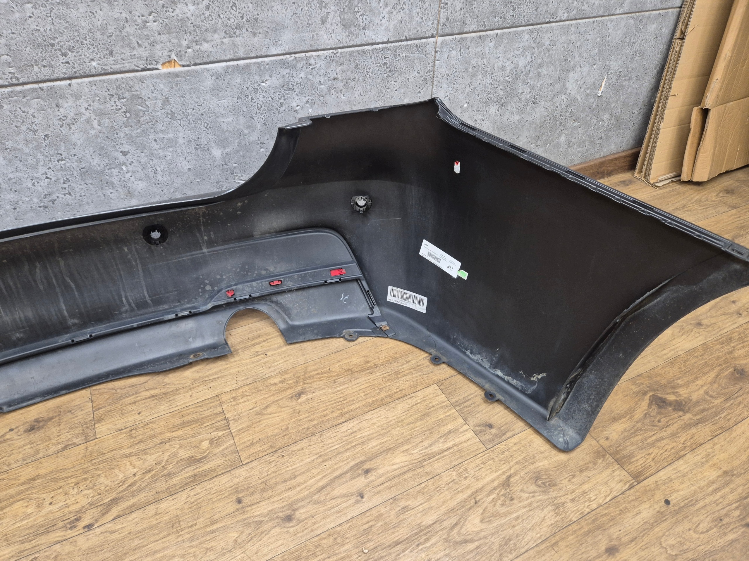 BMW 3 F30 m-packet bumper rear part rear 4XPDC + diffuser 340i 335i colour - X02
