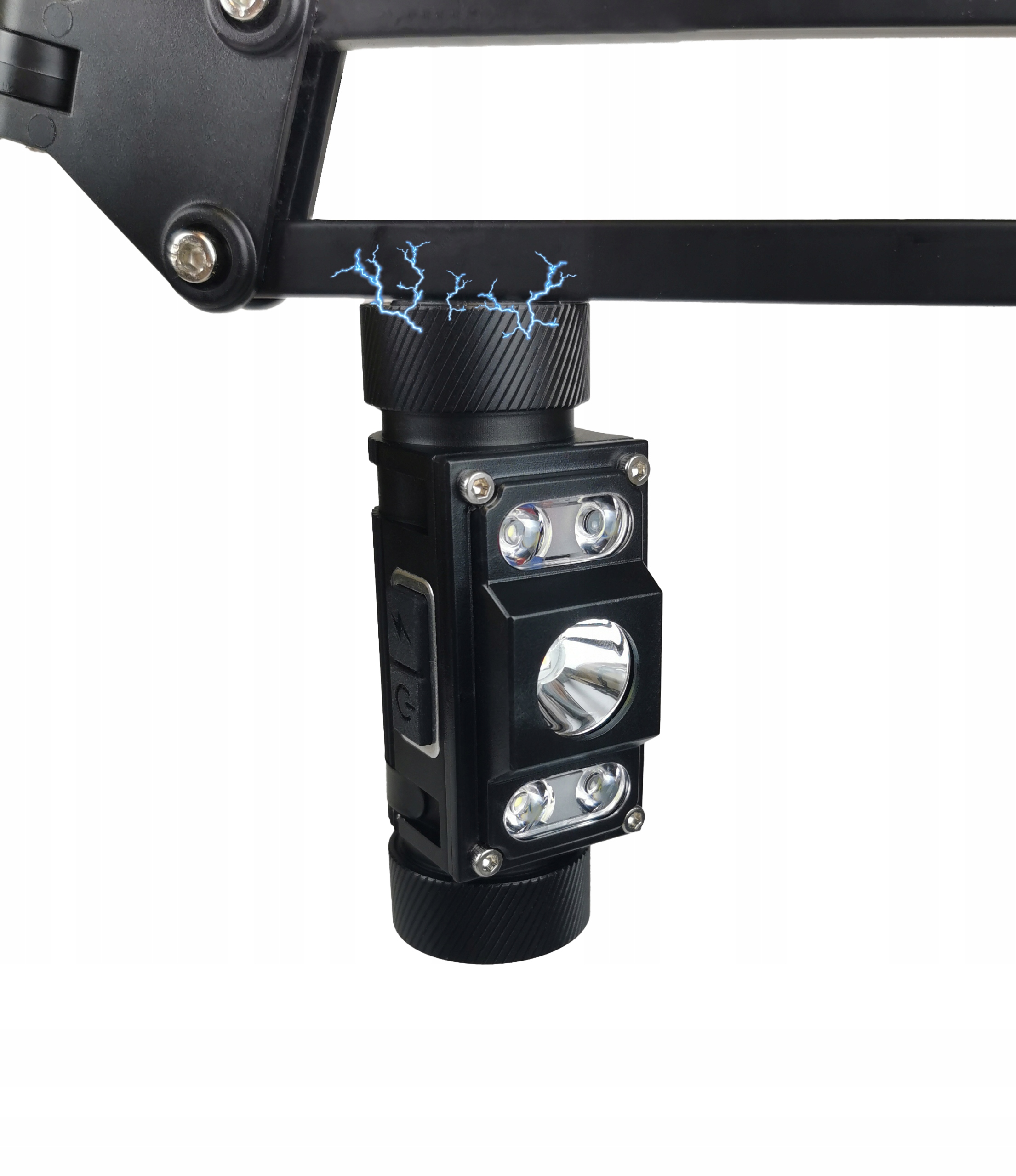 LATARKA CZOŁOWA LED CZOŁÓWKA AKUMULATOROWA 1200 lm 4000mAh USB Materiał aluminium