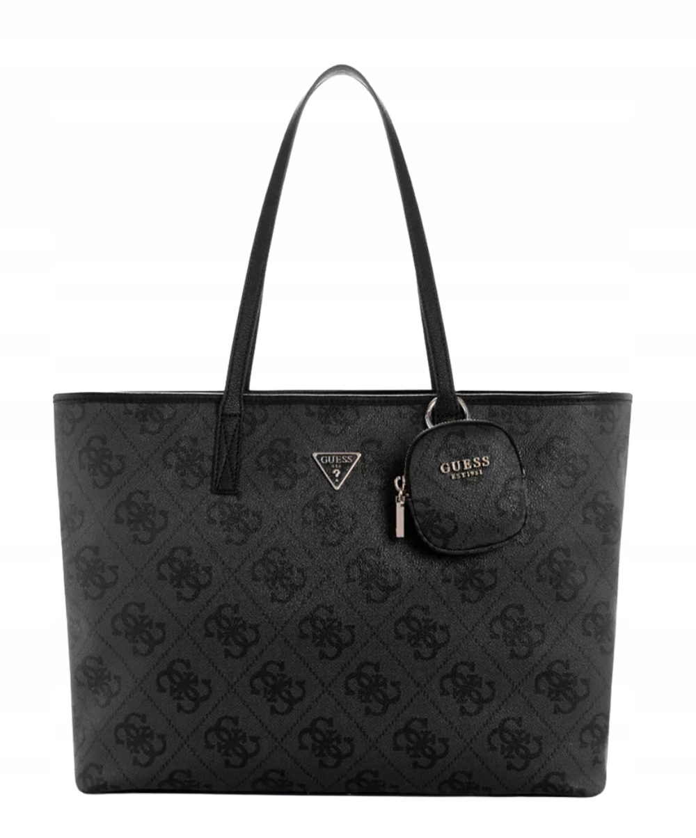 Guess Černá dámská shopperka Power Play II v monogramu