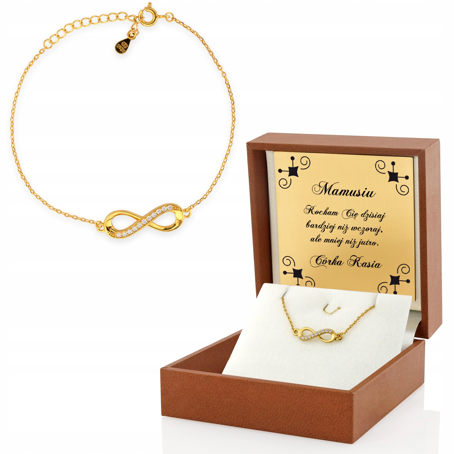 

Bransoletka celebrytka Grawer Upominek Dzień Mamy