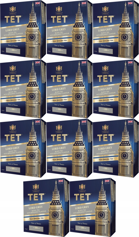 Tet herbata czarna Lord Grey 100 torebek 200g x11