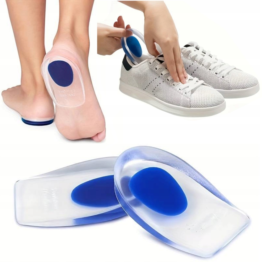 SILIKONOWE PODPIĘTKI ŻELOWE WKŁADKI DO BUTÓW NA OSTROGI PIĘTOWE WKLEJANE Marka SNM