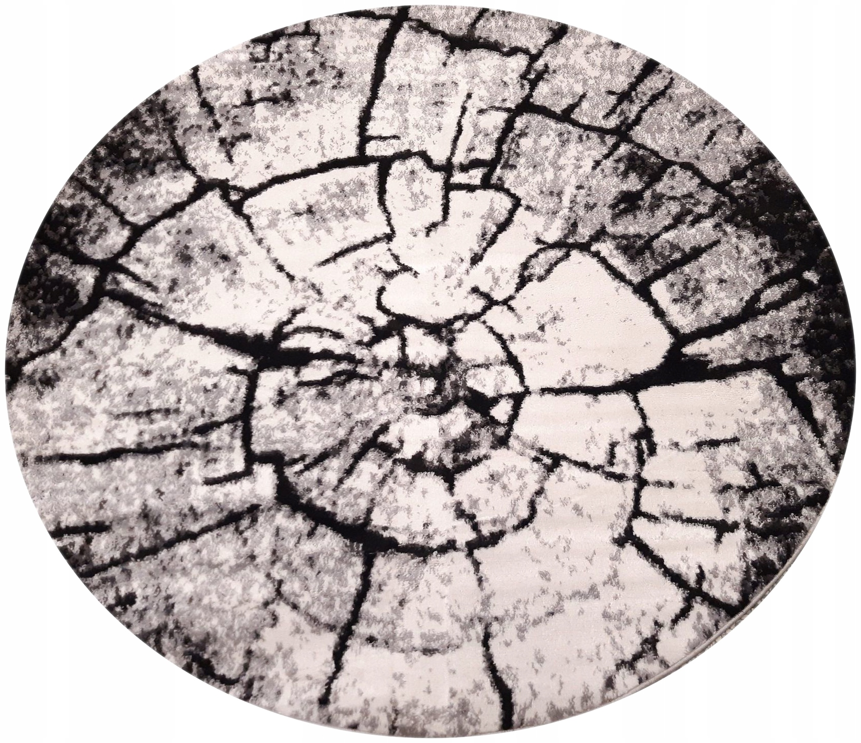 

Dywan do salonu okrągły, szary pień drzewa 200cm