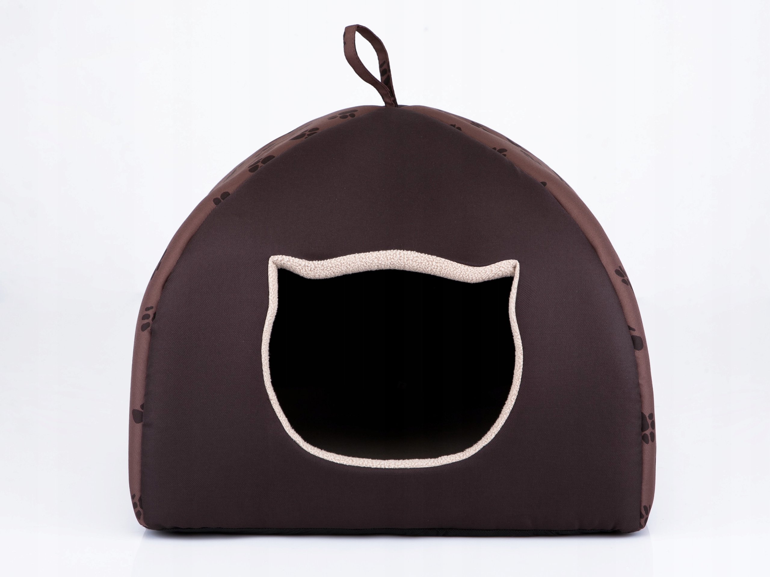 Pelíšek pro psa nebo kočku, bouda uzavřená pro kočky s matrací 37x37x30 cm