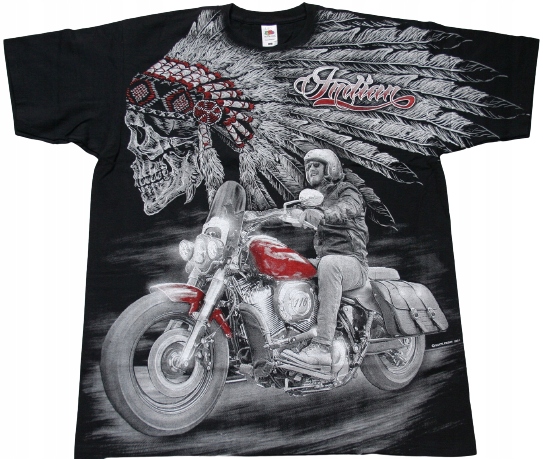 

Koszulka na Motor Chopper Indian sitodruk Hd * r.L