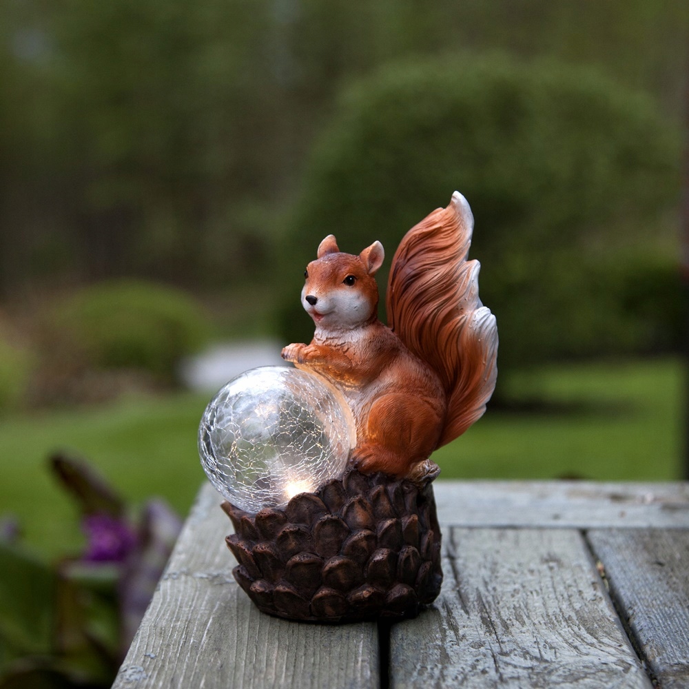 Figurka ogrodowa wiewiórka LED lampka SOLARNA dekoracja do ogrodu IP44 Kod producenta 480-73