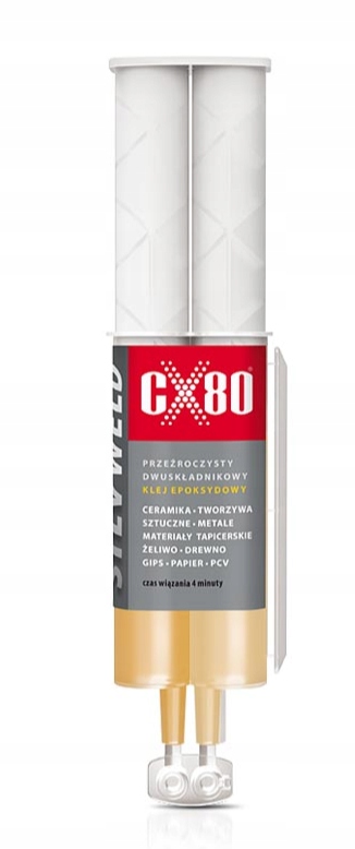 Żywica Epoksydowa Przeźroczysta- Dwa Składniki W STRZYKAWCE-/24ML Silv Weld