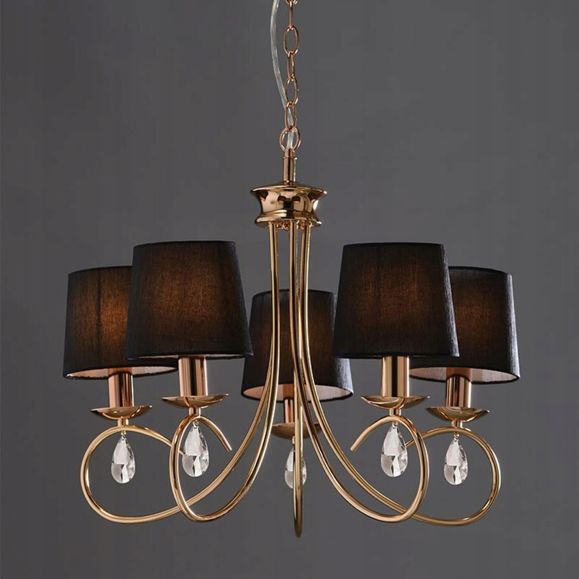 Aca Lighting Textile závesné svietidlo TNK81490CG5P