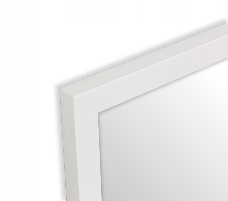 LUSTRO 95X55 w RAMIE wąskiej PREMIUM białe czarne Szerokość 550 mm