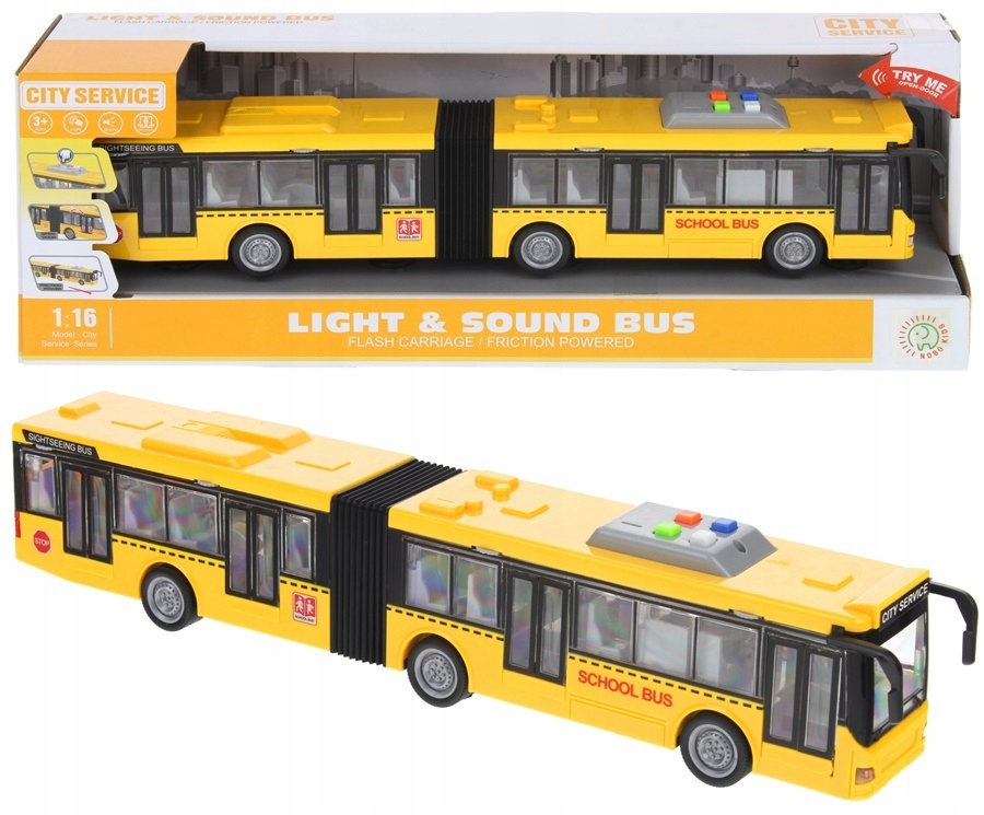 

Autobus Przegubowy Światło Dźwięk Otwierane Drzwi