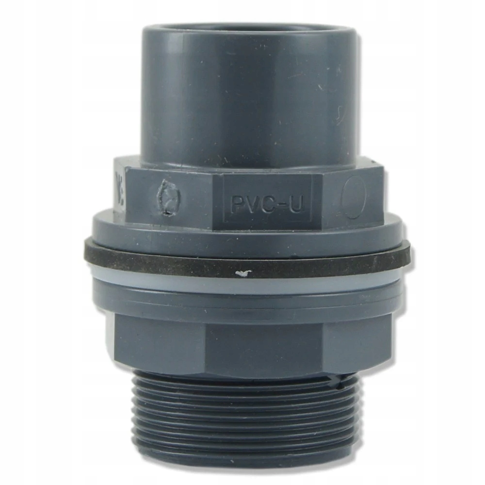 Přechod Přes Sklo Lepený 50 MM Šroubení Pvc Pro Hydrauliku Akvária