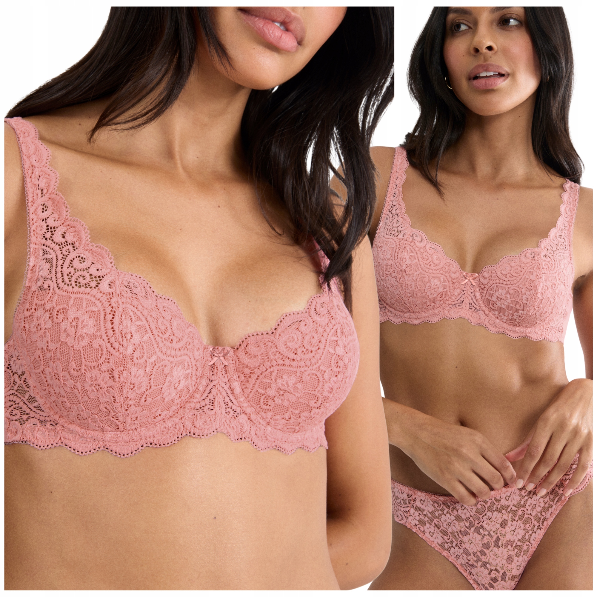 Podprsenka vyztužená, pohodlná, krajková podprsenka Triumph Amourette Whp růžová 70B