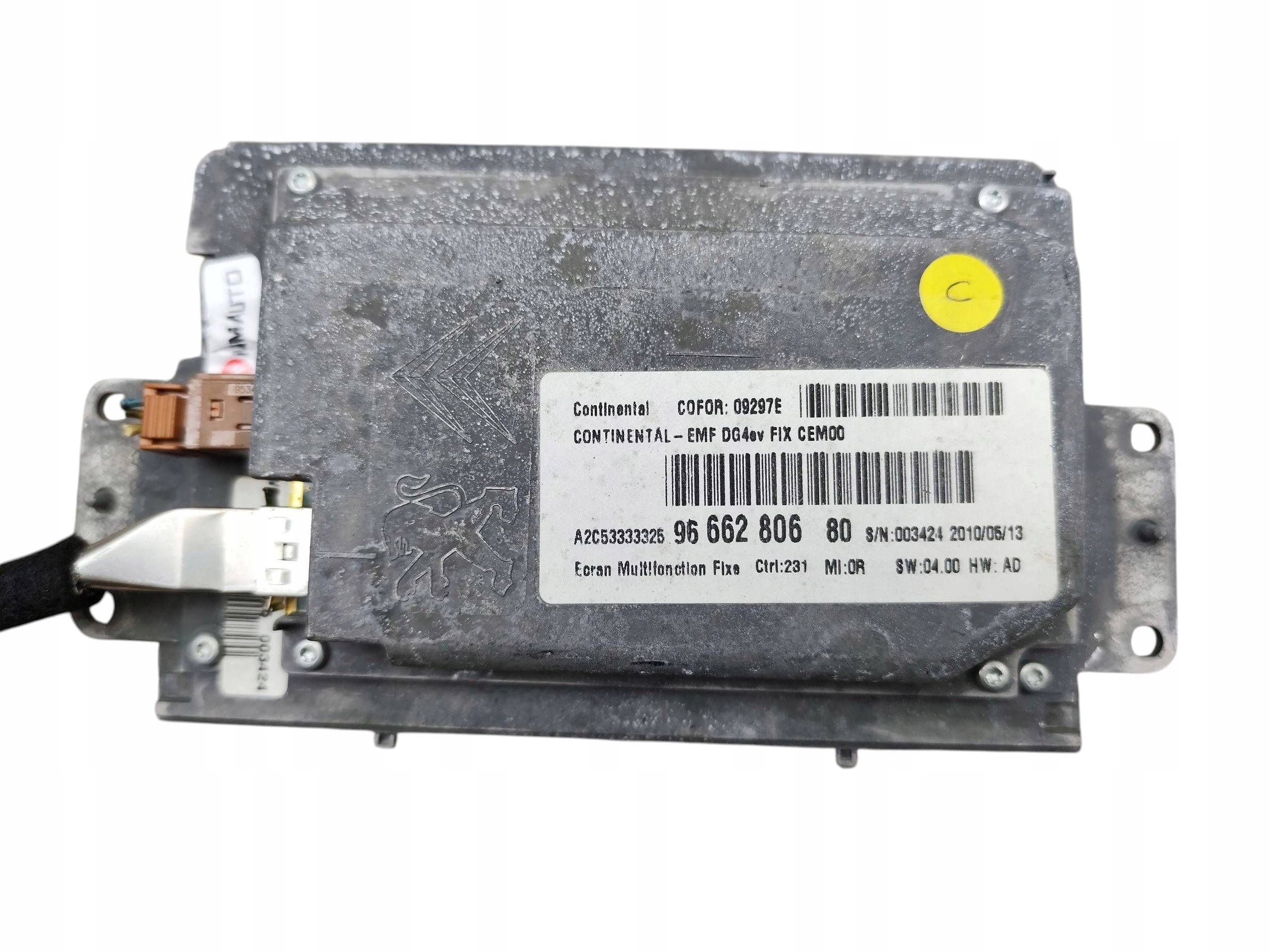 display RADIA navigation devices GPS CITROEN C5 III X7 9666280680
