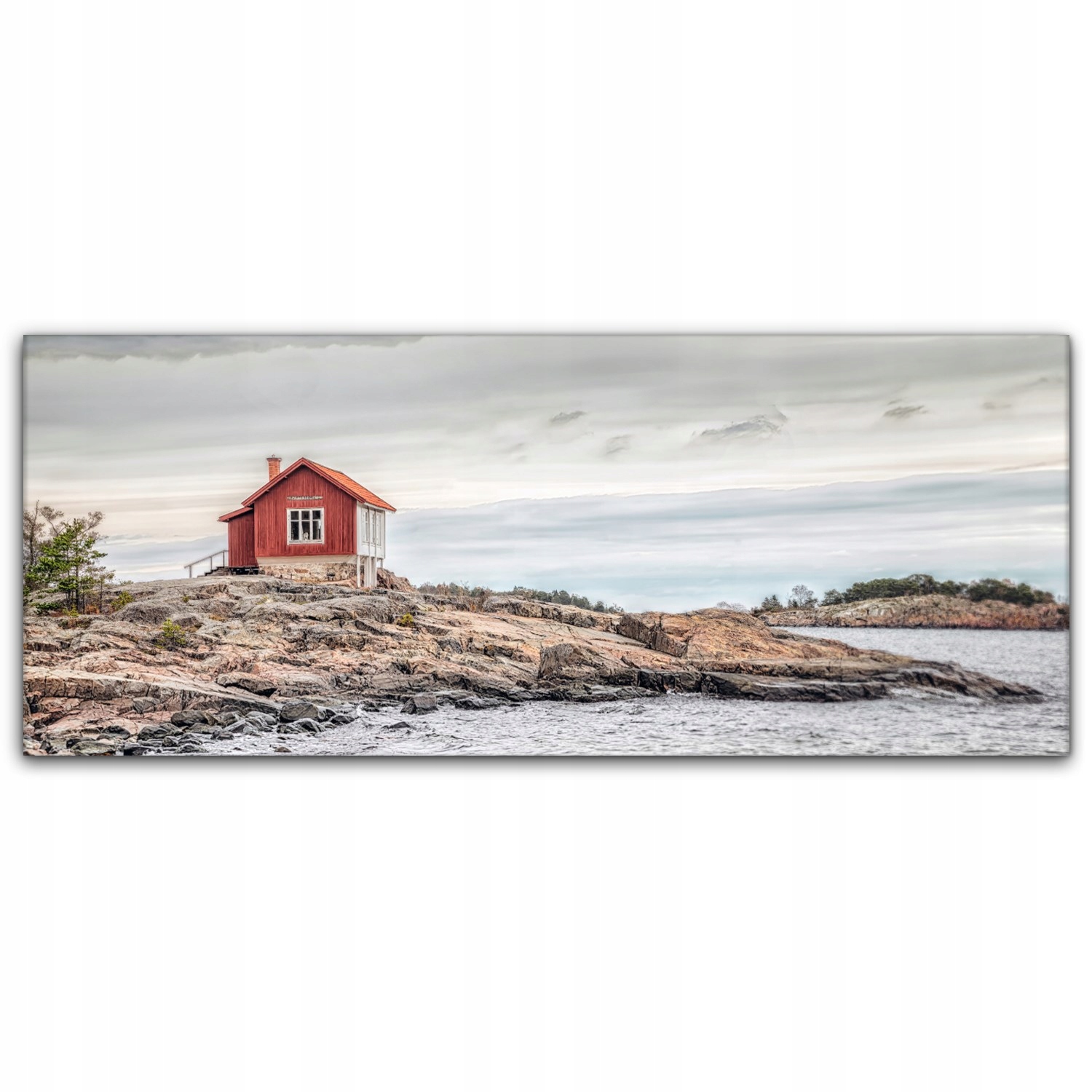 

Obraz Canvas dekoracja 125x50 Morze Wybrzeże Domy