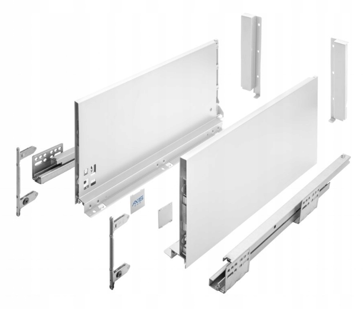 SZUFLADA GTV AXIS PRO 600D1 B. WYSOKA L600 H199 BIAŁA CICHY DOMYK WYSUW