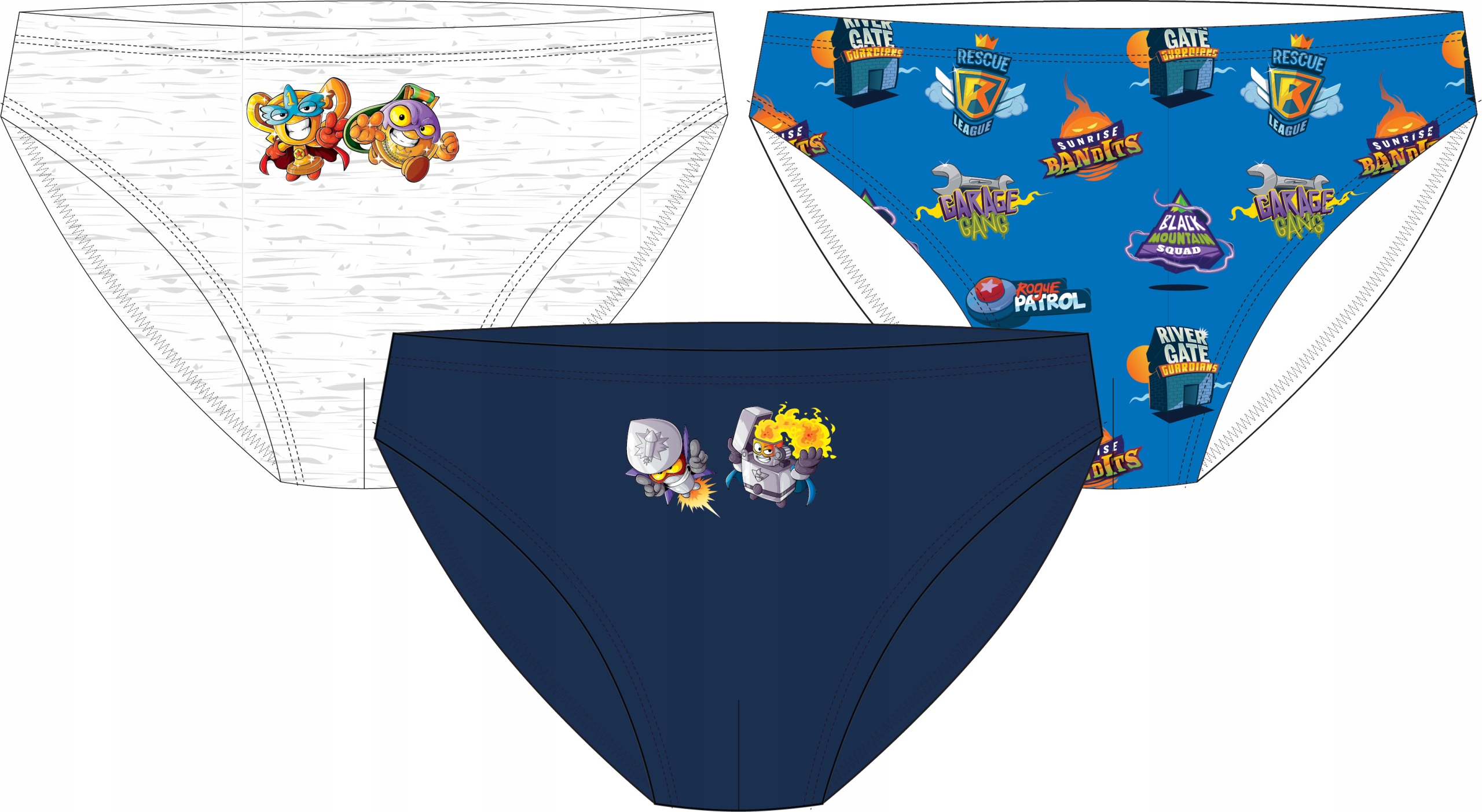 

Super Zings majtki slipy 3-PAK 2/3 lata 92 98