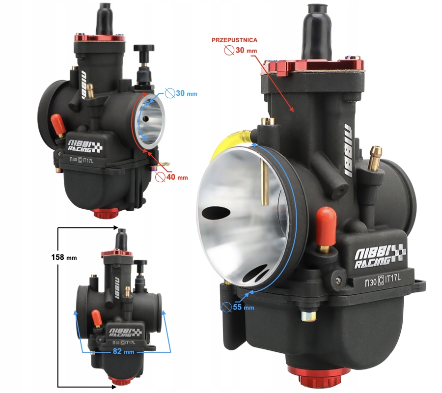 10-871 - Карбюратор NIBBI Pwk30 30mm Racing