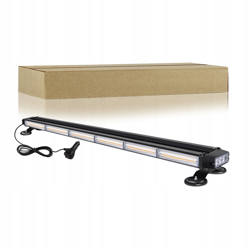 Stroboskop oranžový kohout 95 cm 12V 24V 6 modulů autopřepravník 4 strany