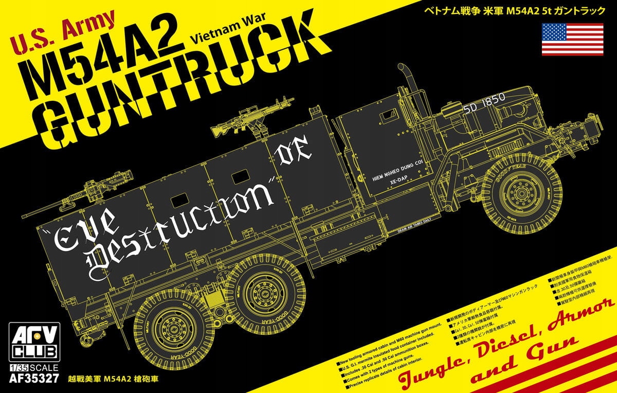 Us Army M54A2 Guntruck (Vietnam War) 1:35 Afv Club 35327
