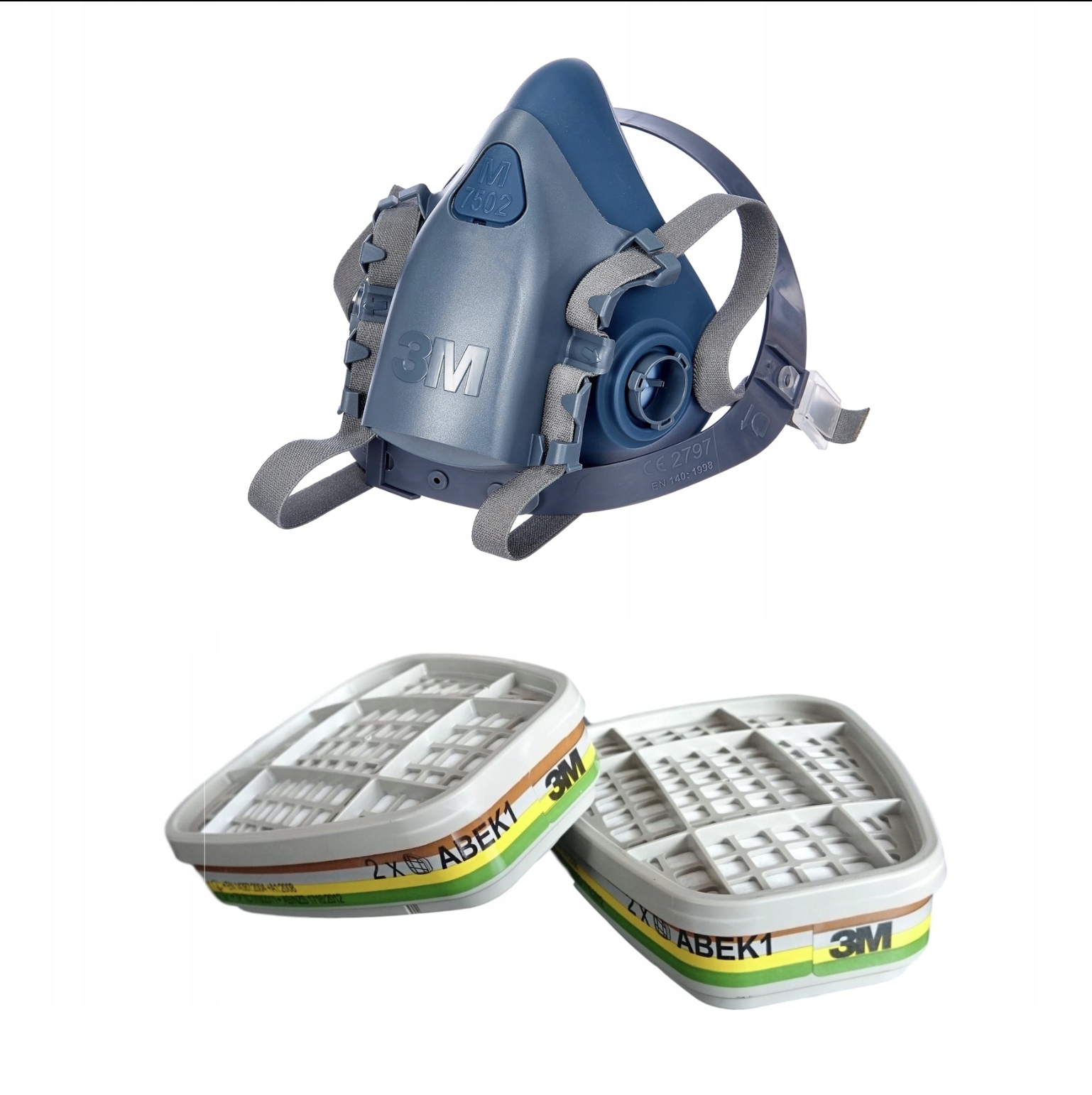 Półmaska maska lakiernicza Kompletna 3M 7502 6059