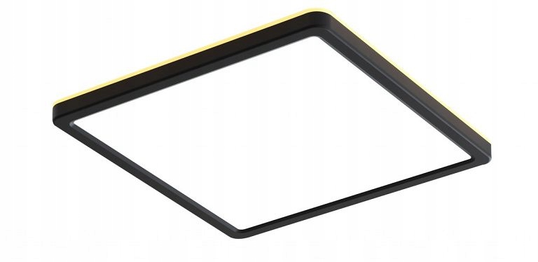 Stropná lampa stropné svietidlo Aleria 45 cm čierna štvorcová do predsiene kancelárie