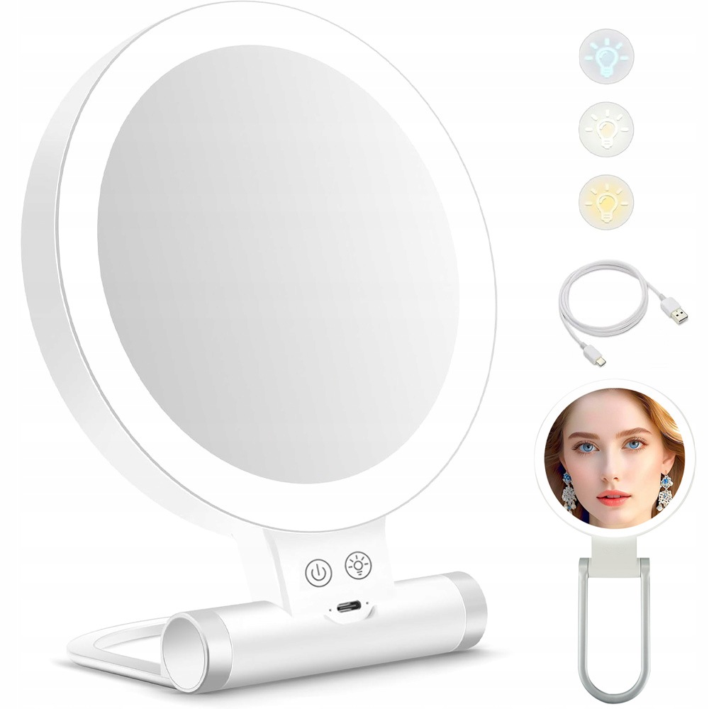 20X Zrcátko Na Make-up 64 Led Podsvícené Kosmetické Zrcadlo S Lampou