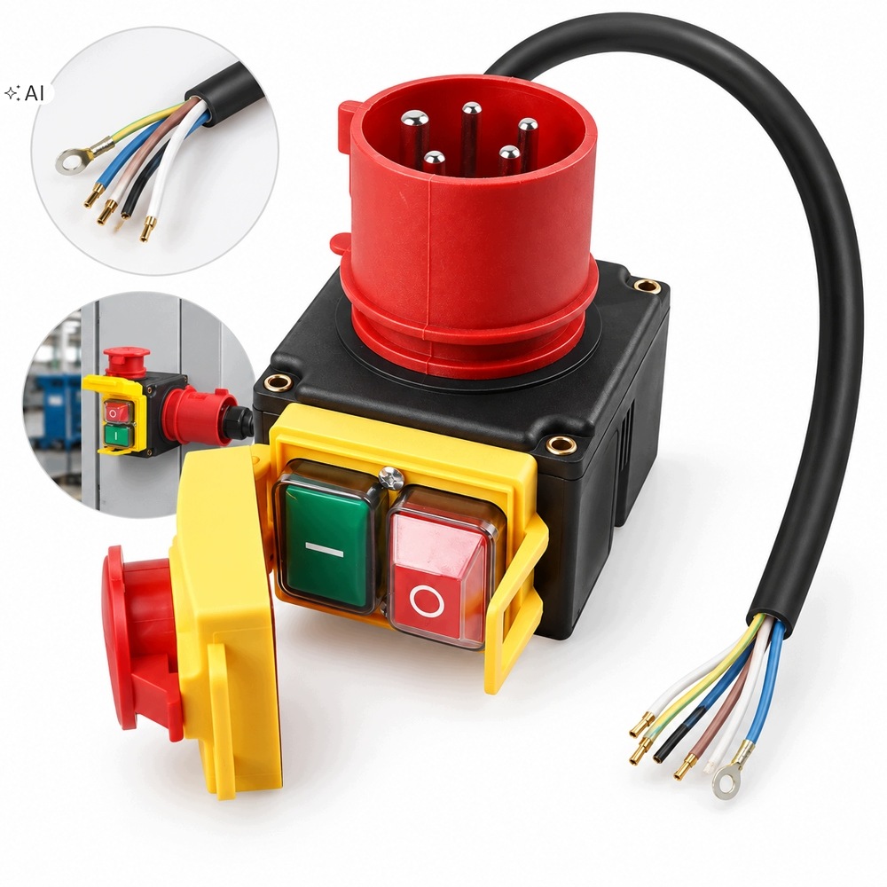 Rojfázový silový spínač strojový 400V 16A pro motor