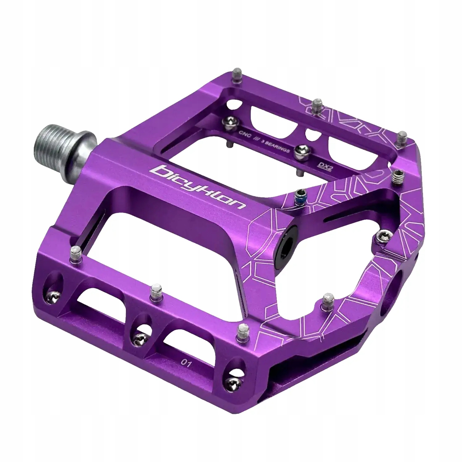 Pedały rowerowe Bicyklon DX2 fioletowe
