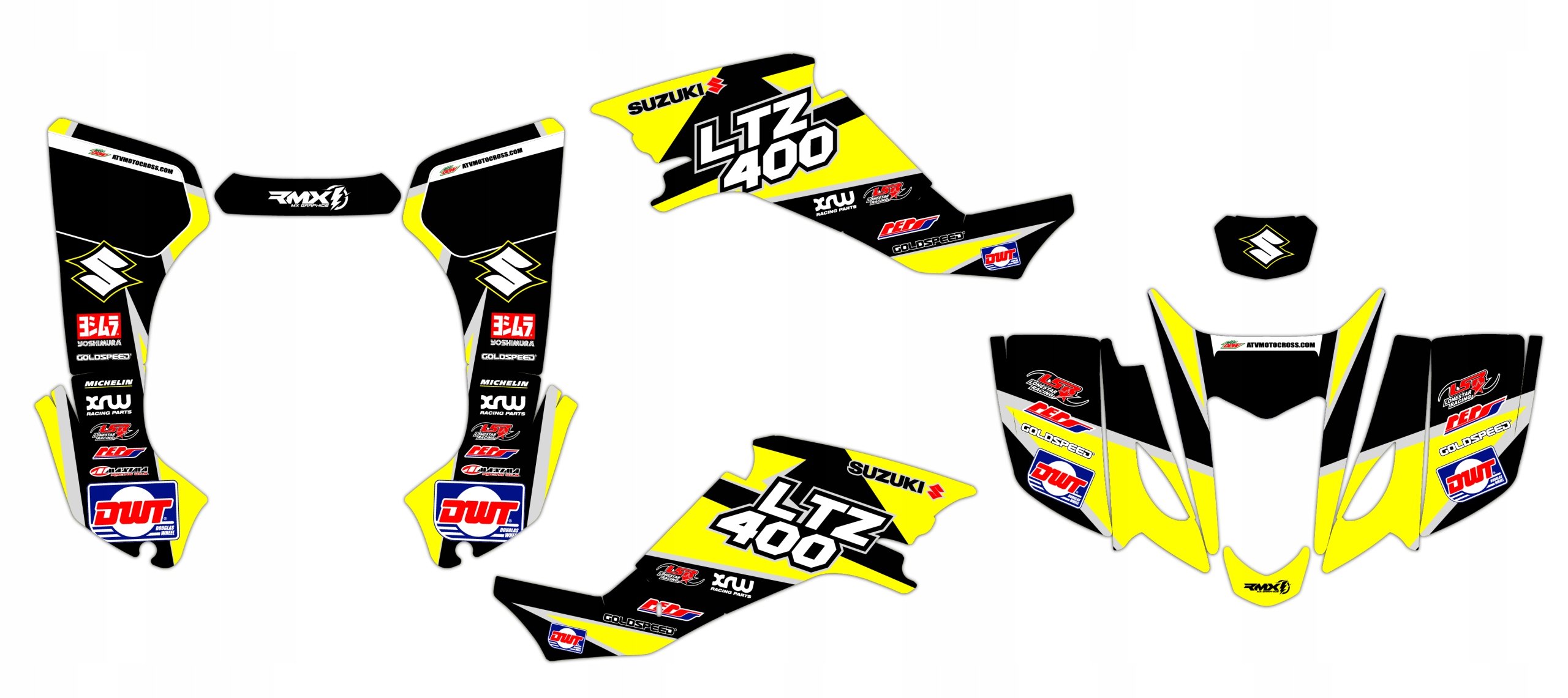 Dýha nálepky štvorkolka Suzuki Ltz 400 2003-2008