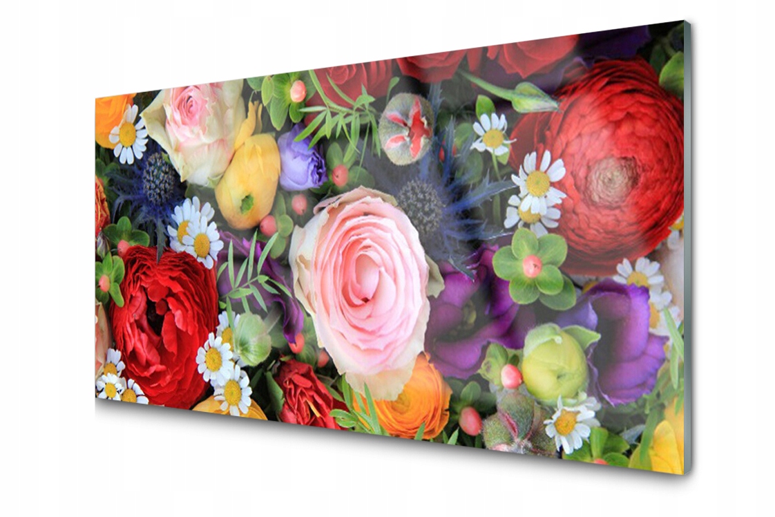 

Panel szklany dekor Kwiaty Roślina 120x60 + Klej