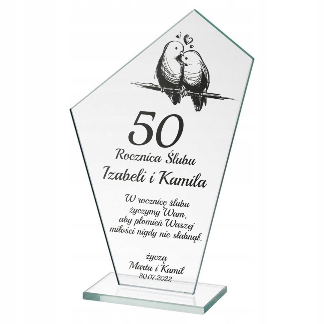 

na rocznice jubileusz statuetka ślub 20 50
