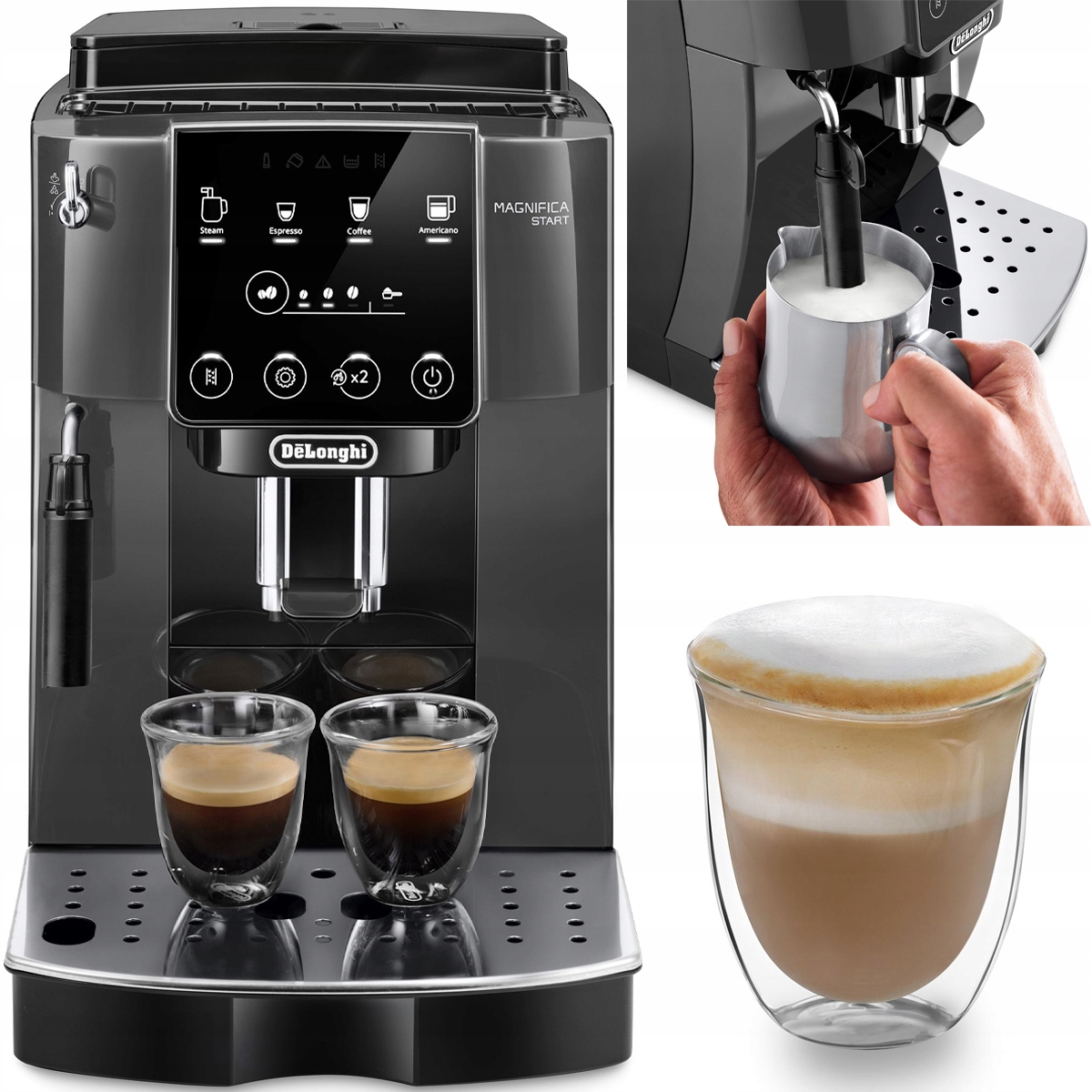 Kávovar na espresso DeLonghi Magnifica Start Ecam 220.22.GB 1450W Latte