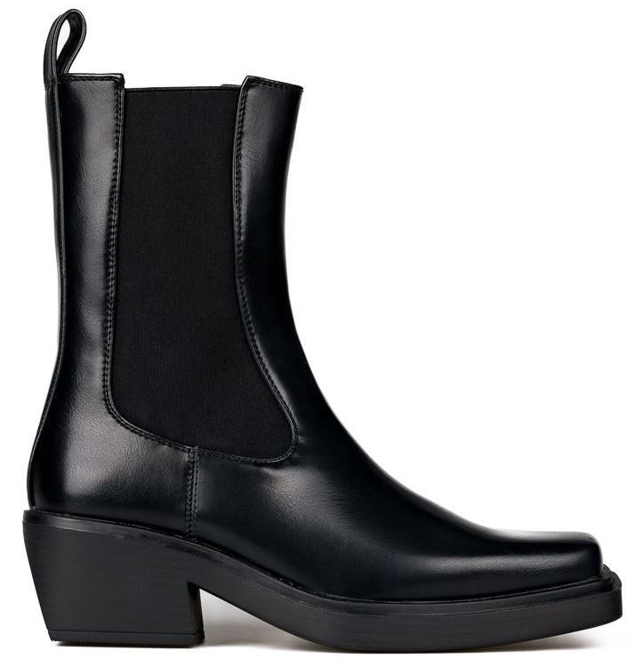 BOTKI SZTYBLETY NA OBCASIE SLIP ON EKO SKÓRA 40