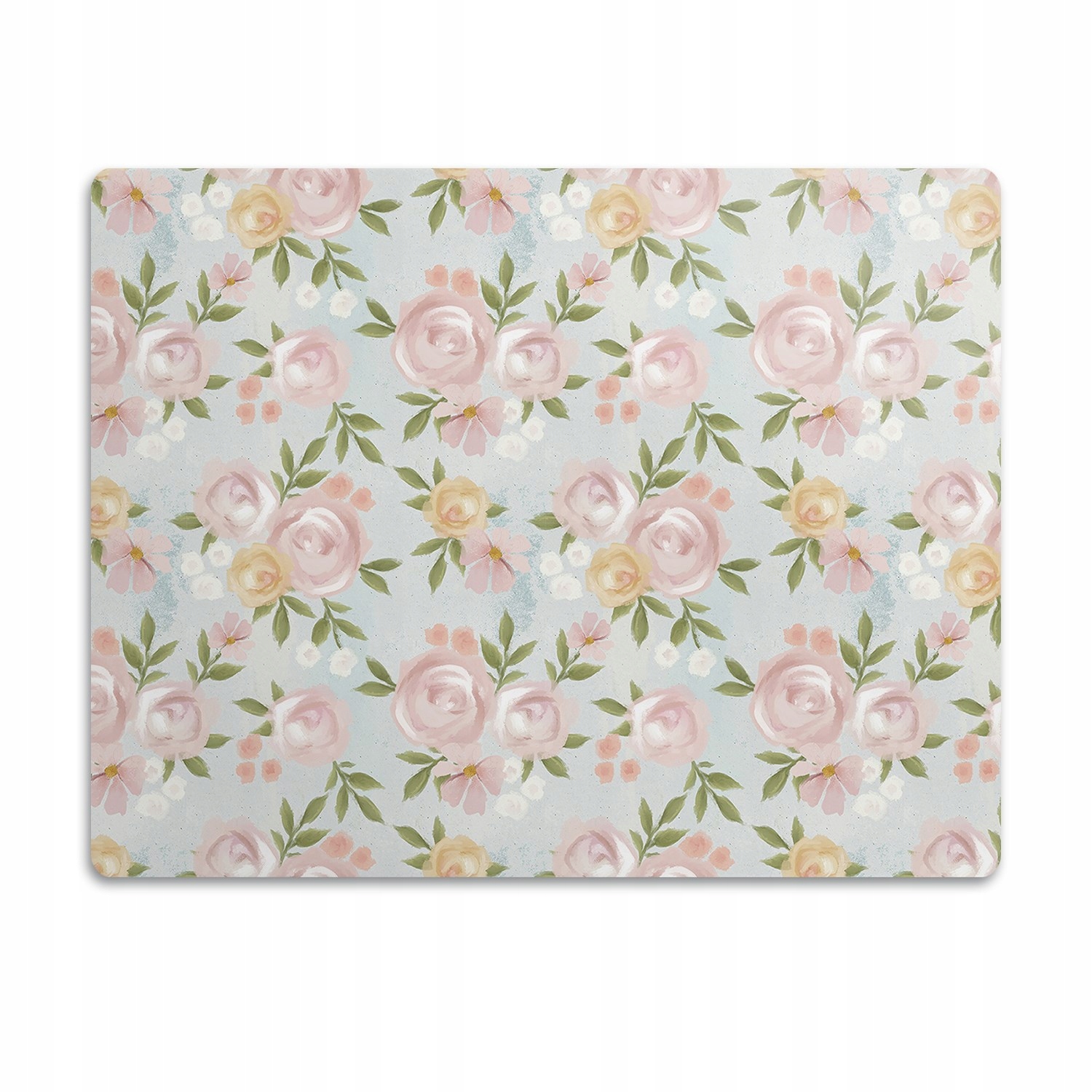 Ochranná podložka pod misky Akvarelové květiny 90x60 cm