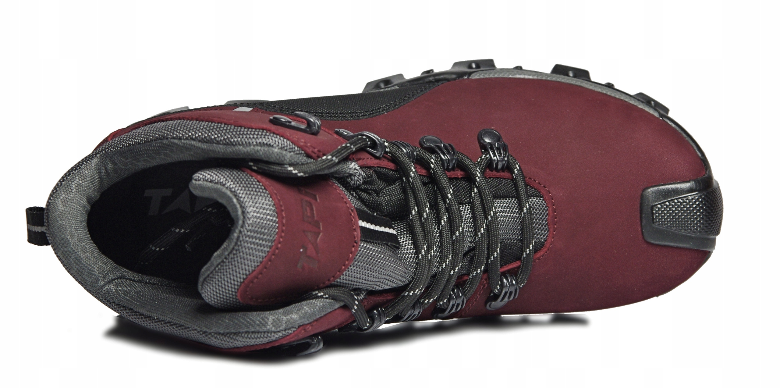 Buty trekkingowe TAPI bordo skóra + TEX PL r38 Długość wkładki 0 cm