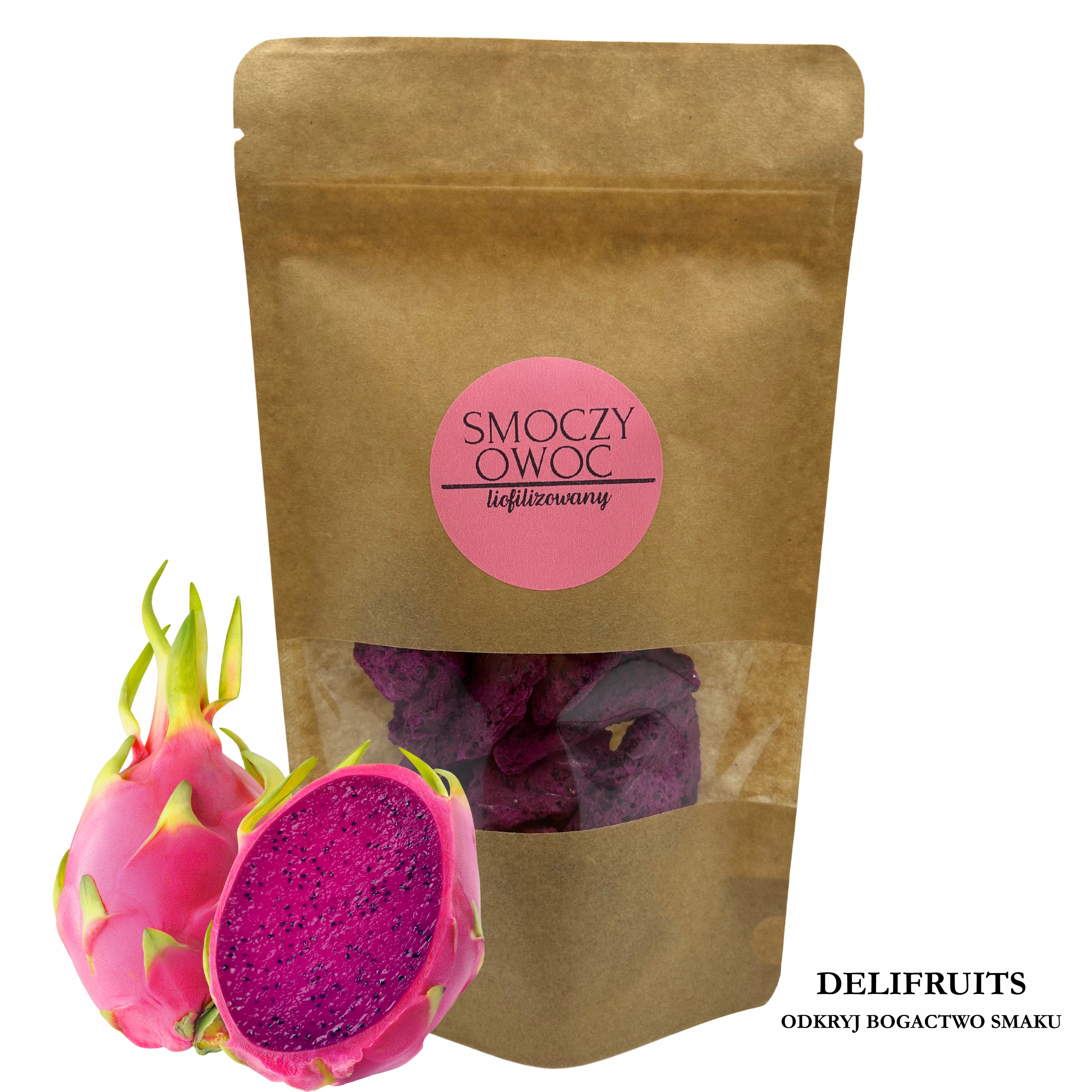 Dračí Ovoce Lyofilizované Pitaya Kousky 500 G Třída A Lyofilizované Ovoce