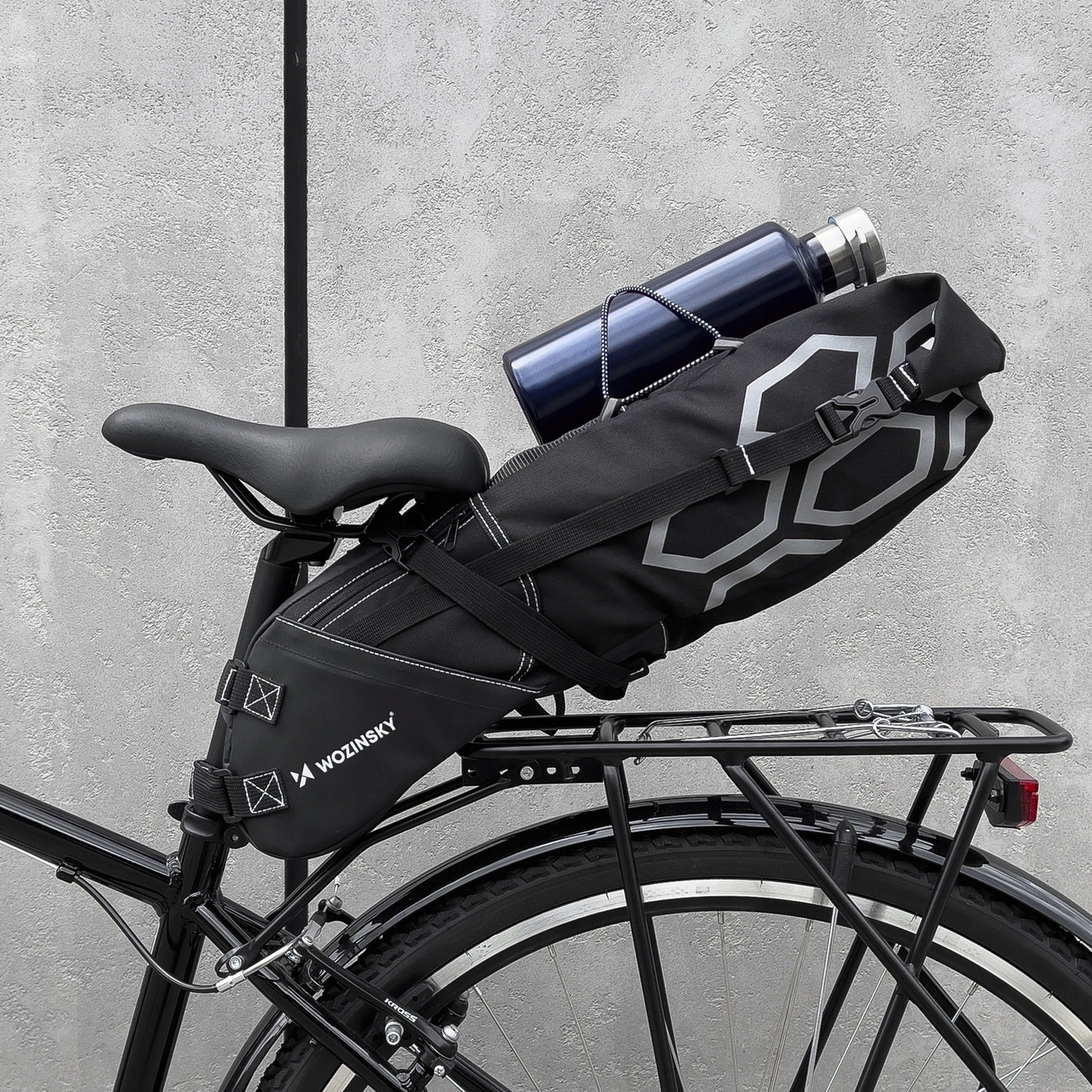 SAKWA ROWEROWA WOZINSKY DUŻA POJEMNA TORBA NA ROWER POD SIODEŁKO 12L Pojemność 12 l