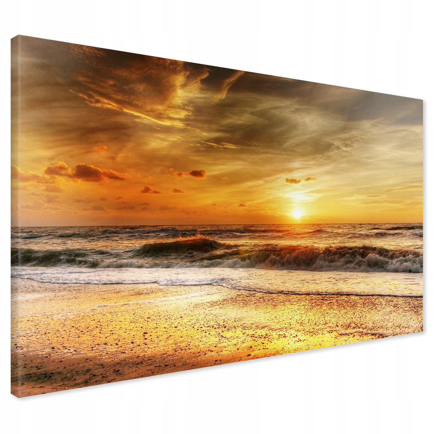 

Obraz na płótnie plaża morze zachód 120x80