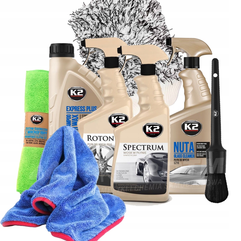 K2 sada kosmetických přípravků pro mytí auta venku
