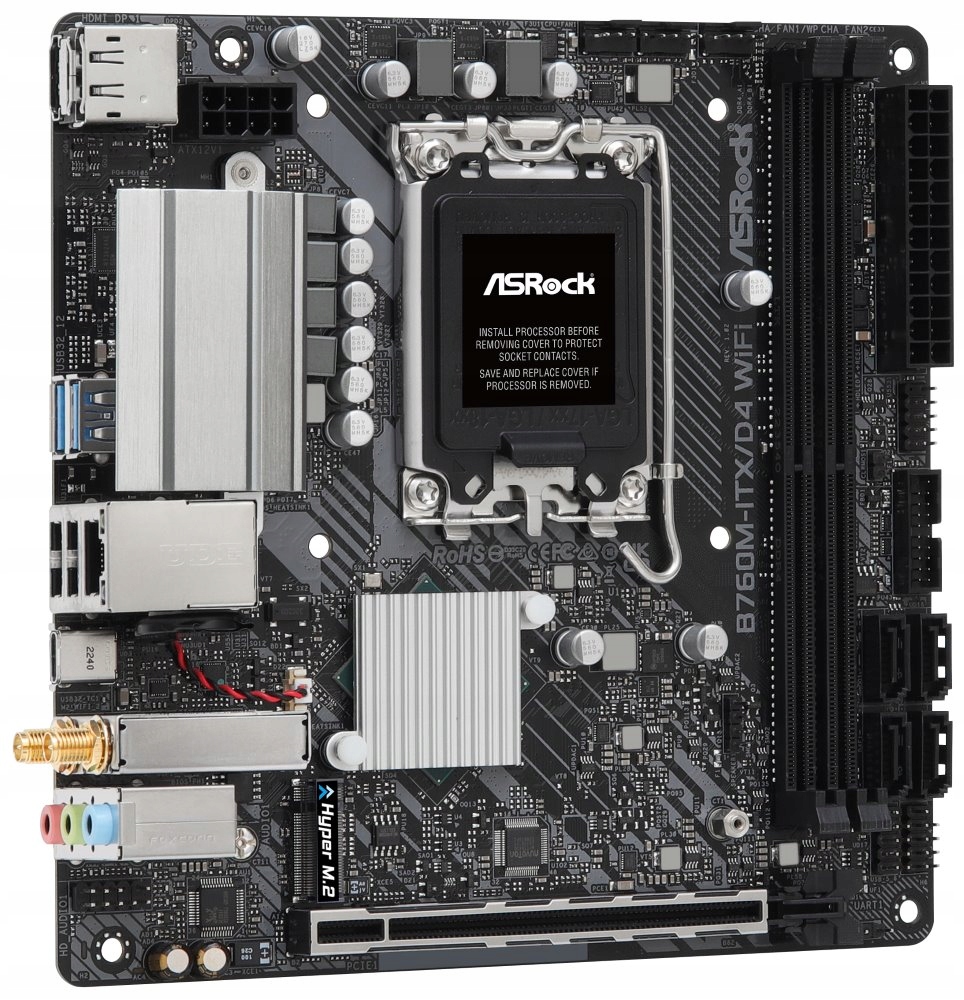 ASRock B760M-ITX/D4 Wifi Intel B760 LGA1700 2x DDR4 1x M.2 Hdmi