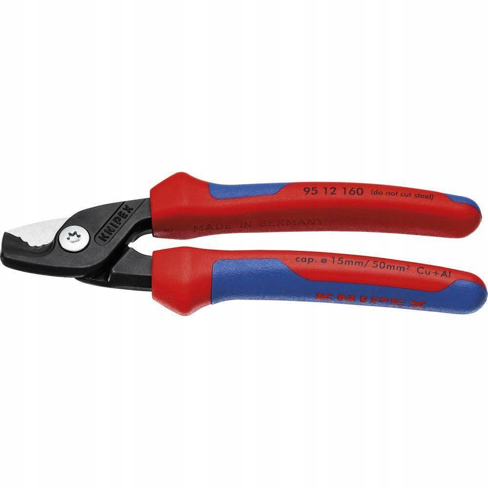 Knipex 95 12 160 nůžky na kabely StepCut 160 mm, vícekomponentní rukojeti