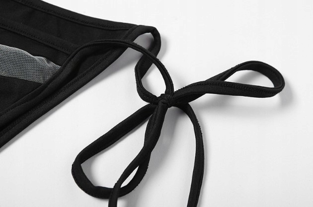 SEKSOWNY STRÓJ KĄPIELOWY Z WYCIĘCIAMI BIKINI L Wzór dominujący bez wzoru