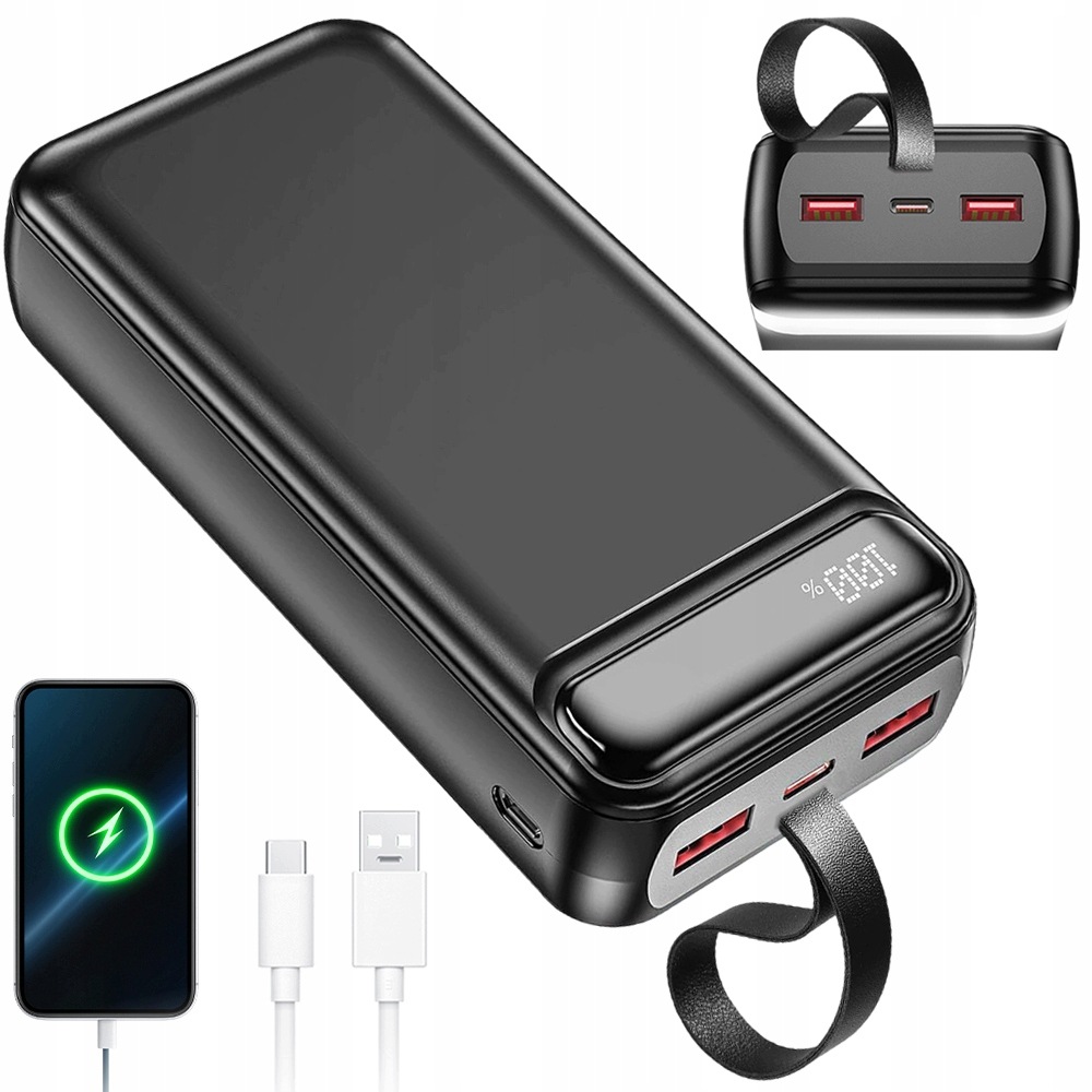 Powerbanka 50000 Mah S Velkou Kapacitou 3 Výstupů Pro Telefon, Tablet A Sluchátka