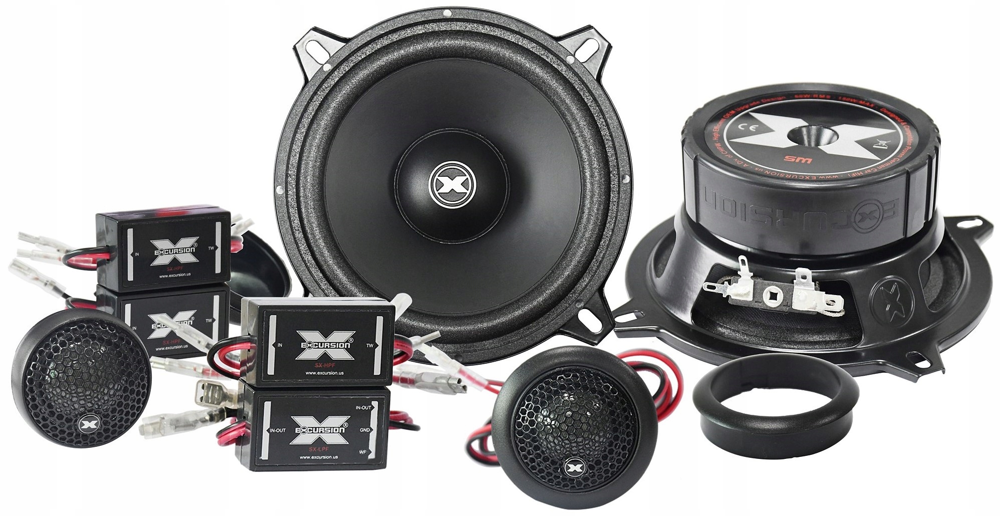 Excursion SX-5C – Set reproduktorů 130 mm Dvoucestné, oddělené 2x60W 4Ohm