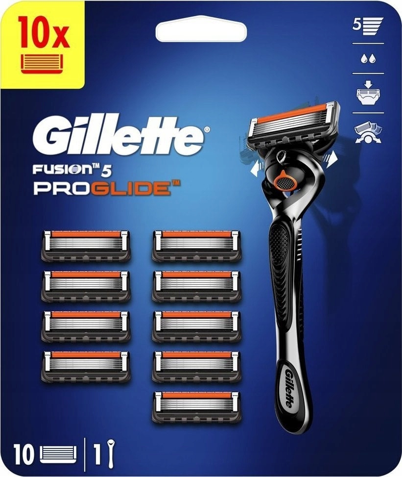 Gillette Fusion 5 ProGlide Holicí strojek 10 břitů