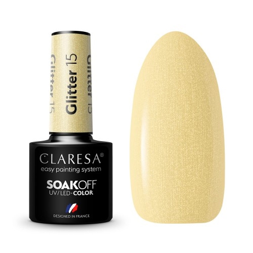 

Claresa Lakier Hybrydowy Glitter nr15 5ml Hybryda