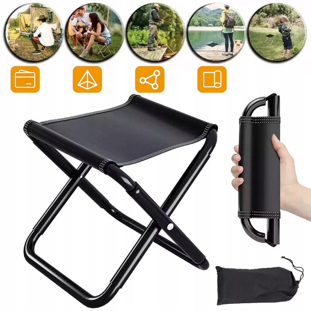 PRZENOŚNY SKŁADANY STOŁEK KEMPINGOWY Z WORECZKIEM, LEKKI STOŁEK NA ZEWNĄTRZ